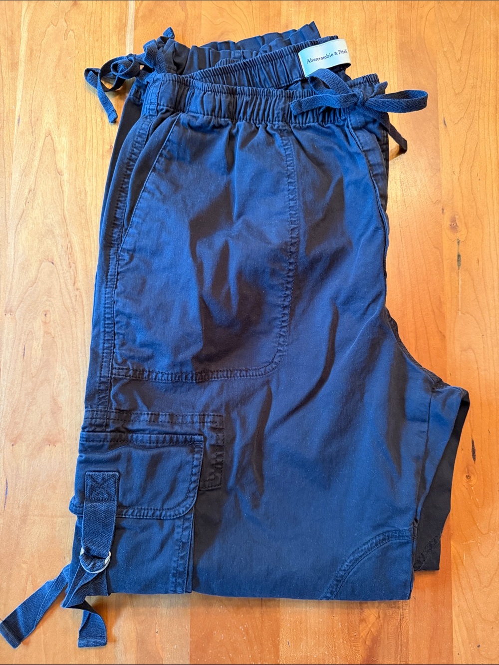 Abercrombie & Fitch Black Utility Cargo Pants